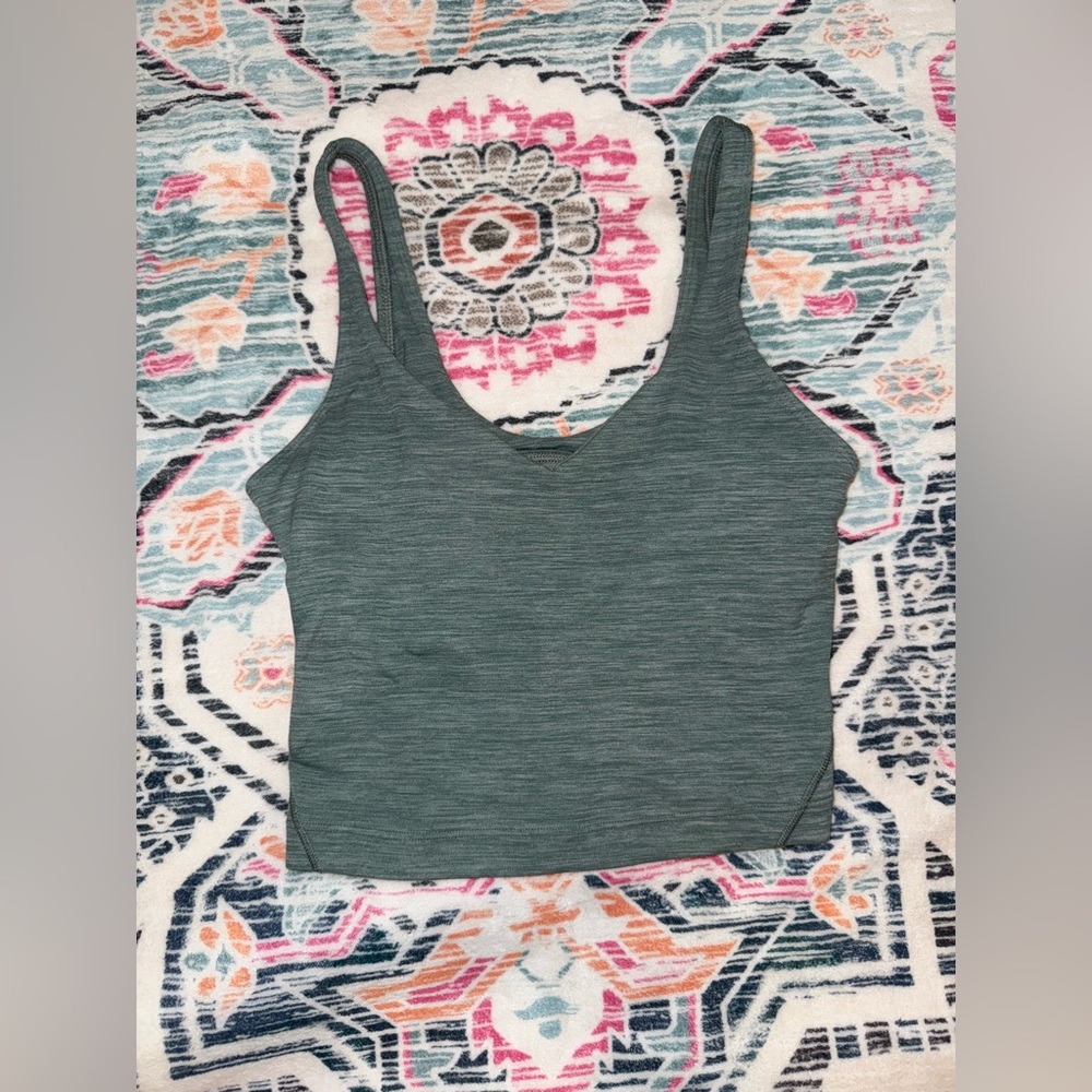 GREEN LULULEMON ALIGN TANK